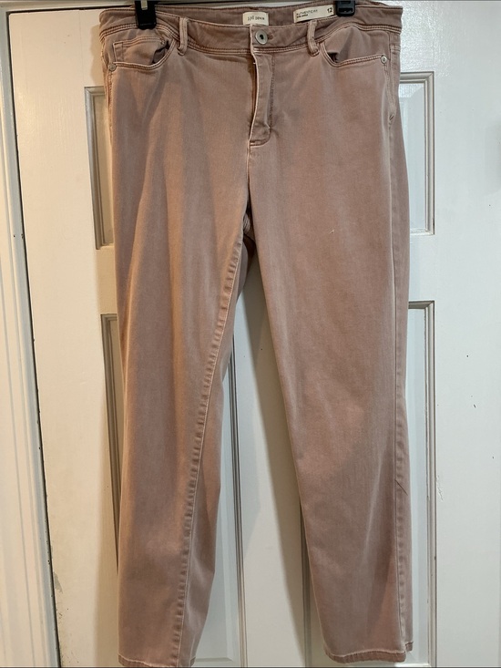 J. Jill Denim - JJill Denim Authentic Fit Slim Ankle Dusty Pink Jeans